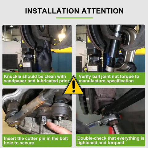 Installation instructions for Front Suspension Kit With Wheel Hubs And Bearings Plus Upper And Lower Ball Joints For Chevy Colorado 2004 To 2008 And GMC Canyon 2006 To 2008 2WD RWD Replacement Upgrade For Safer Street And Light Off Road Use