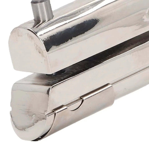 Close-up of Heavy Duty 6mm Round Hole Punch for Paper ID Cards PVC Cards, stainless steel handheld design