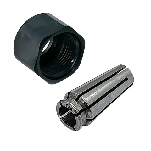 Beefy 1/4 Inch Router Collet Kit With Self Releasing Chuck And Locking Nut For Replacing 48-66 Series Collets Includes 14-46-0166 And 48-66-0975 Compatible With 48-68-0031