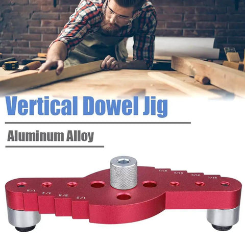 Premium Aluminum Pocket Hole Jig For Woodworking, 2 In One Doweling Locator with scribing sizes and aluminum alloy construction