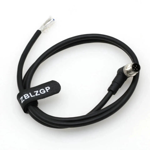 M12 Elbow 5 Pin Sensor Connector Angled Male Shielded Cable For Industrial Automation Fieldbus Modules Industrial Grade Heavy Duty