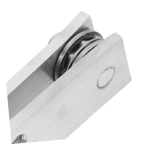 Close-up of 360 Degree Heavy Duty Stainless Steel Pivot Hinges For Hidden Doors With Slick Operation And Concealed Invisible Hinge System.