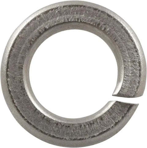 Hillman 2235 Number-8 stainless steel split lock washer, close-up view