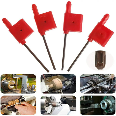 Pro Grade 14 Piece Mini Metal Lathe Tool Set With S06K S07K S08K S10K SCLCR06 Boring Bars displayed with usage examples