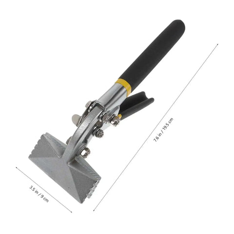 Manual Metal Bender With Straight Jaw Hand Seamer, non-slip handle, easy grip, for sheet metal bending in HVAC and metalworking projects