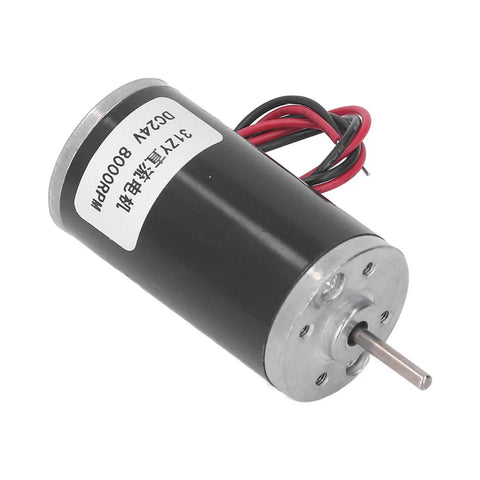 24V Adjustable Speed Permanent Magnet DC Motor With CW CCW Rotation Low Noise Stable Output All Metal Construction for DIY Projects