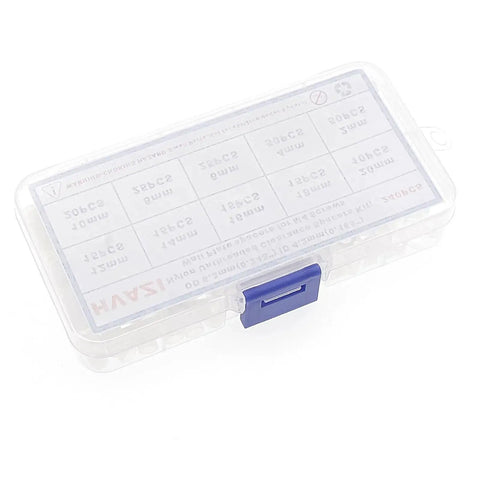 Plastic case containing White Nylon Unthreaded Clearance Spacers And Standoffs Kit With 6.3mm Outer Diameter And 4.2mm Inner Diameter