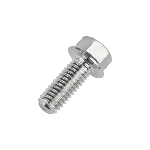 Ultra Lightweight Titanium Flange Bolts M6x15mm Grade 5 6Al4V For Motorcycle And Bike Use Pack Of 4 High Strength Fasteners