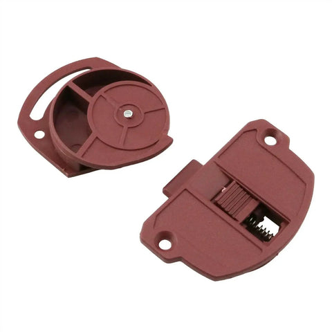 4 Sets Plastic Sliding Door Wheels for Wardrobes, Cabinets, and Drawers Brown Nylon Gliding Gears for Easy Furniture Doors Durable Wear Resistant and Smooth Operation, Quiet Roll for Long Lasting Performance