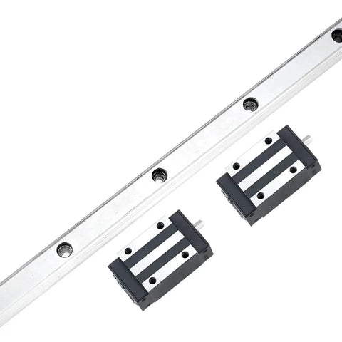 600mm HGR20 Linear Slide Rail Kit With Four HGH20CA Carriages For CNC Machines and DIY Projects, two carriages visible