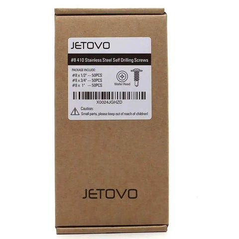 Box of 410 Stainless Steel Self Drilling Screws Assortment Kit With Wafer Head Phillips Drive Tek Screws