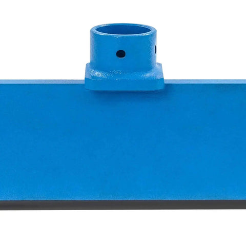 Blue finish 12 Inch Press Brake Attachment for 12 to 20 Ton Hydraulic Shop Presses, delivers 90 degree bends, 3/16 inch thick steel