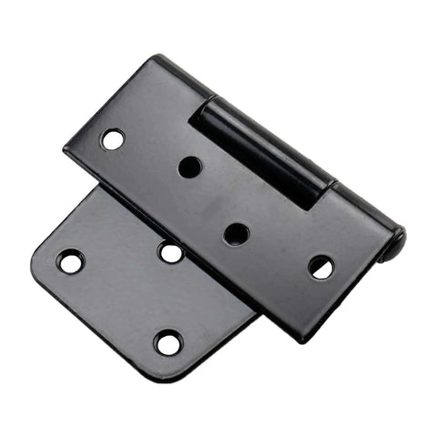 3.5 Inch Shed Hinges Square Barn Door Hinges Heavy Duty Gate Hinges Black with Durable Iron Construction for Exterior Doors