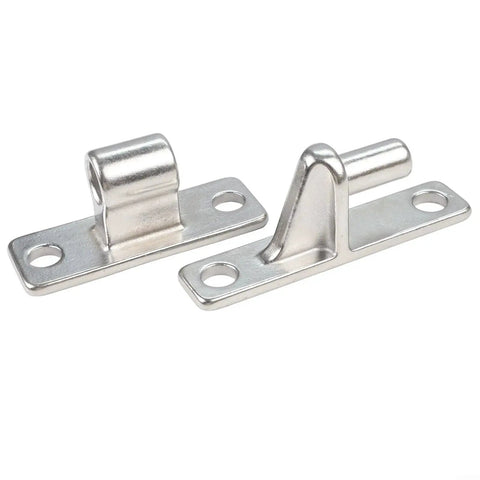 Heavy Duty 304 Stainless Steel Gate Hinges For Fence Barn Garden Doors 4.6 Inch Length 6mm Thick Plate High Load Capacity Rust Resistant Outdoor