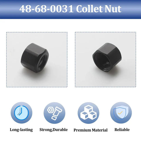 1/4 Inch Die Grinder Collet Nut Replacement Part For 2485-20 2486-20 with wide locknut surface