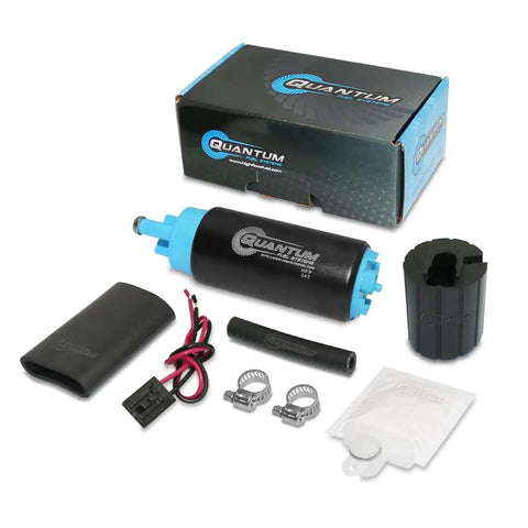 255 LPH High-Performance In-Tank Fuel Pump With Installation Kit, Universal Fit, Drop-In Replacement, Low 9.45 Amp Draw