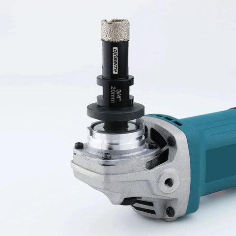 Close-up of 3/4 Inch Dry Diamond Core Drill Bit For Tile Porcelain Ceramic Granite Brick Concrete With Vacuum Brazed Hole Saw