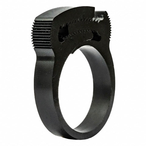 Double Grip Nylon Plastic Hose Clamp Black Double Tooth 1.82 To 1.98 Inch Clamping Diameter HC U PA66 BK 802NK8