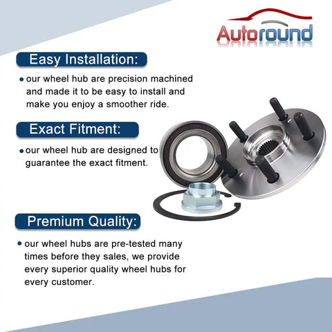 Front Wheel Bearing And Hub Assembly For Acura RDX 2007 2010 And Honda CR V 2007 2011 5 Lug Non ABS Replacement 44600SJKJ00