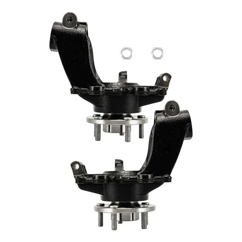 Front Steering Knuckle And Wheel Bearing Hub Assembly Kit For Ford Focus 2012 2018 Front Left And Right 2 Piece Set Replaces BR935005LK BR935006LK Direct Fit No Fuss Install