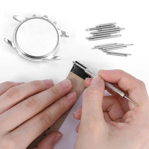 Using 30 Piece Watch Band Pins Replacement Kit With Heavy Duty Stainless Steel Double Ended Pin Springs For Bracelet Repair Diameter 1.5-1.8mm Ideal
