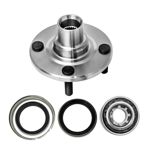 Front Wheel Bearing And Hub Assembly Pair For 1988 To 2002 Toyota Corolla, 1998 To 2002 Chevy Prizm, And 1993 To 1997 Geo Prizm