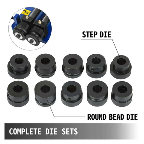 Complete die sets for Heavy Duty 18 Inch Sheet Metal Bead Roller With Six Die Sets For Producing Strengthening Ribs Throat Depth 45.72 Cm
