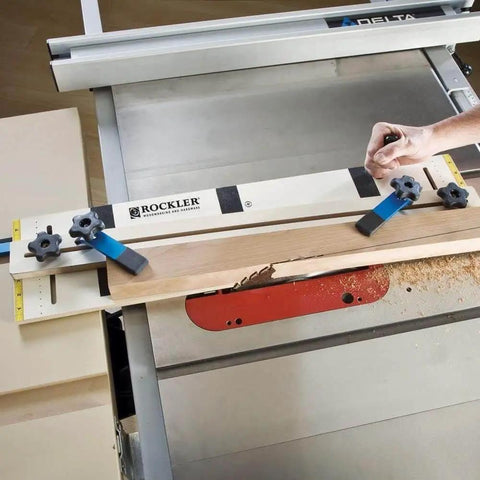 Table Saw Taper And Straight Line Jig For Quick Tapered Cuts And Dead On Straight Line Ripping, The Woodworking Jig For Chair Legs, Includes 36 Inch Miter Bar For Stable Setup And Versatile Home Workshop Use on table saw in use