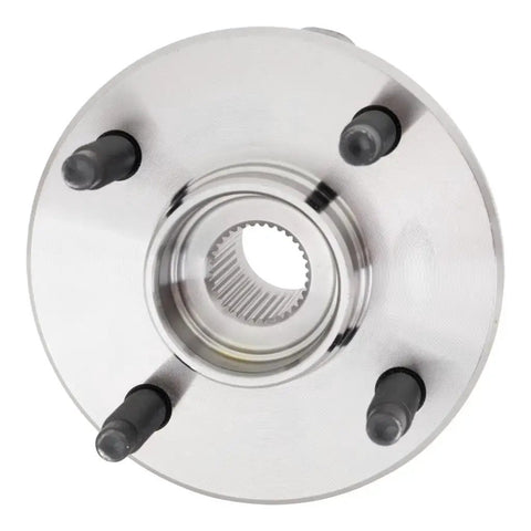 Top view of Pontiac G5 Front Wheel Hub Assembly Driver Or Passenger Side 4 Stud Ball Bearing 33 Spline 4 By 3.94 In Bolt Pattern