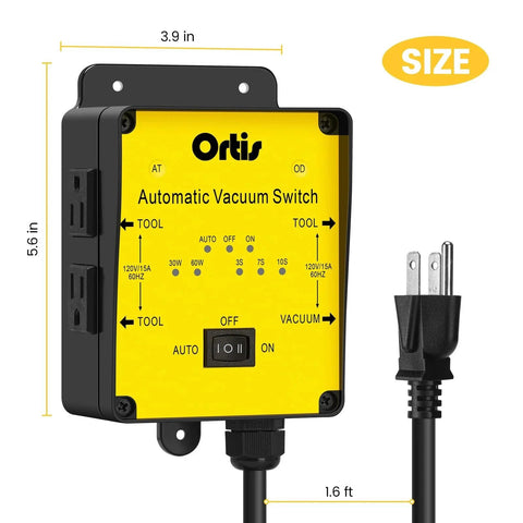 Automatic Vacuum Switch For Three Power Tools With Dust Control Autoswitch Delay On Off To Prevent Circuit Overload And Tripping