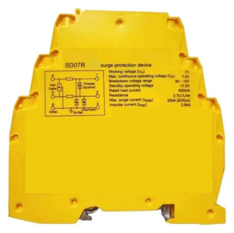 RS-422 RS-485 Signal Surge Protector With 20kA Surge Capacity, Low Resistance Protection Device For Industrial Lines, SD07R