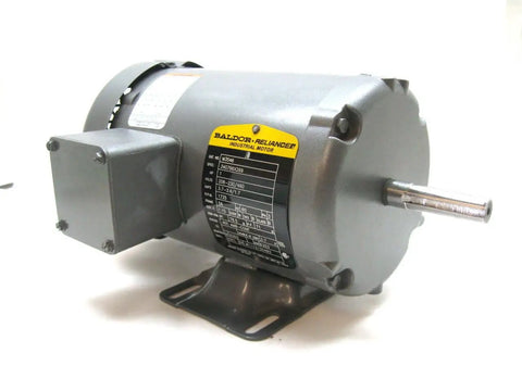 1 HP 3-Phase Electric Motor 1725 RPM TEFC 56 Frame 60 Hz Industrial AC Unit N-F1 Rotation side view