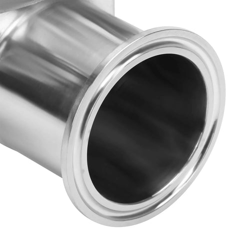 Sanitary diaphragm valve, 2-inch tri-clamp, stainless steel 316L with silicone seal