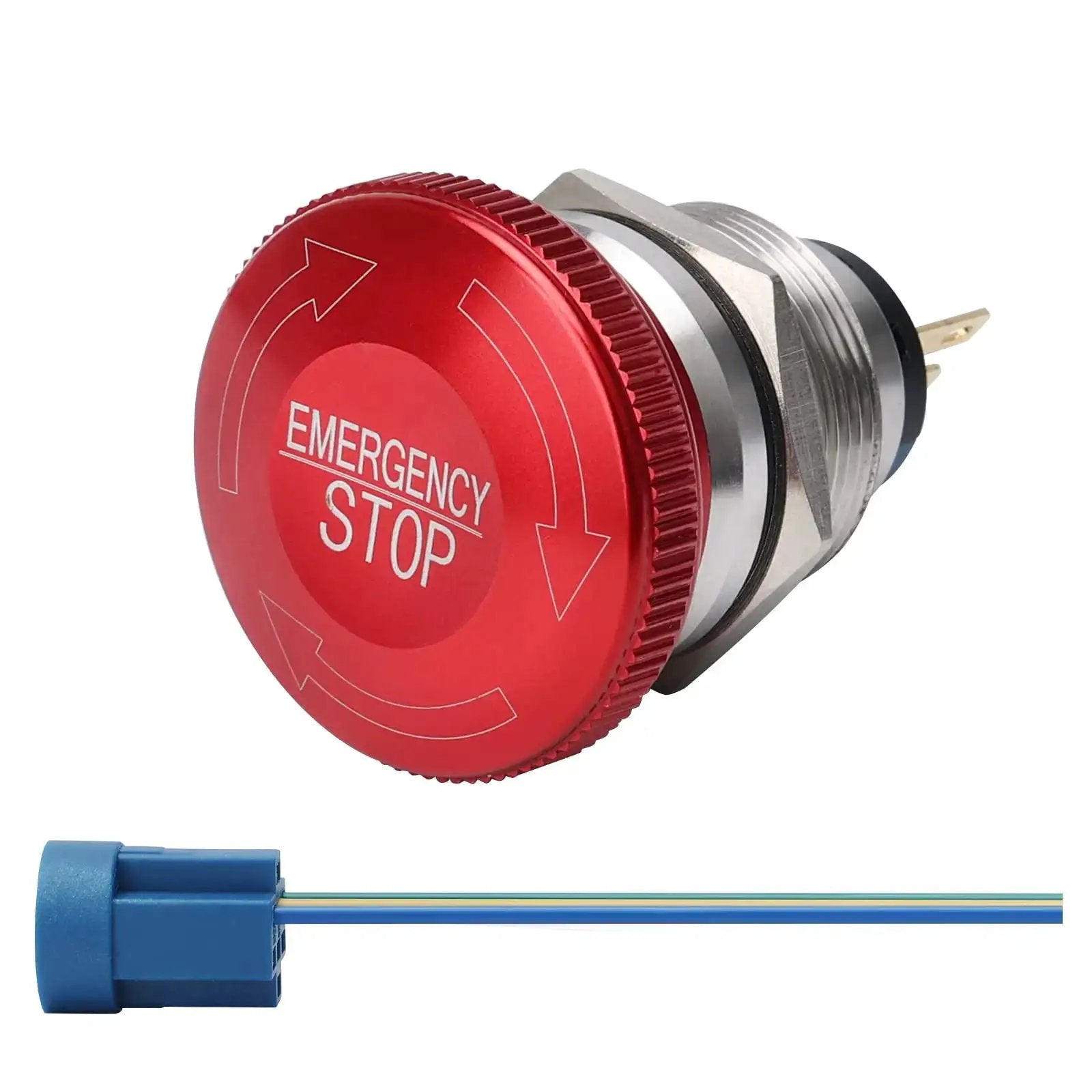 Stainless Steel Emergency Stop Mushroom Push Button Sw...