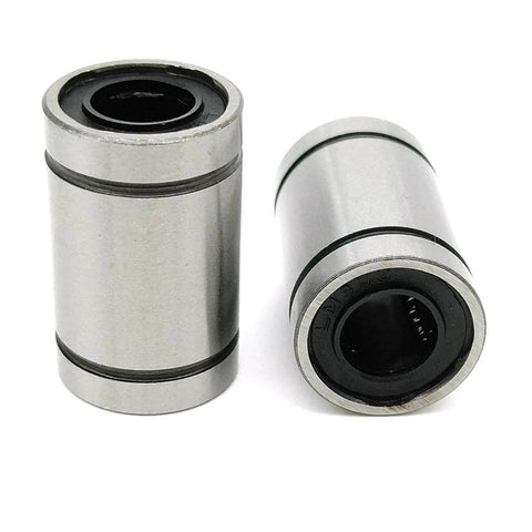 Two Pack LM8UU 8x15x24mm Linear Ball Bearings For CNC Machines And 3D Printers Smooth Motion Bushings 8mm Diameter Reliable LM8 CNC Parts Easy Lubrication And Installation