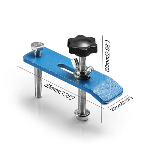 Four Pack Hold Down Clamp Kit For CNC Routers, Built Tough For Woodworking And Metalworking, Grips Like A Boss, blue clamp dimensions
