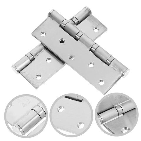 Heavy Duty Stainless Steel Door Hinges With Ball Bearings For Exterior Use, Silent Operation, High Load Capacity For Gates And Cabinets, 2-Pack