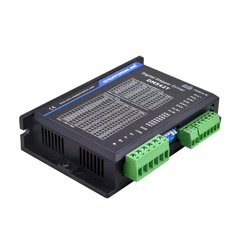 CNC Stepper Motor Driver DM542T V4.0 Upgrade with 5V 24V logic selector and alarm outputs for Nema 17 and Nema 23 motors black box