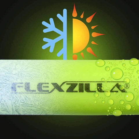 ZillaGreen Air Hose Three Eighth Inch By Fifty Feet With Quarter Inch MNPT Fittings Flexible Hybrid Polymer