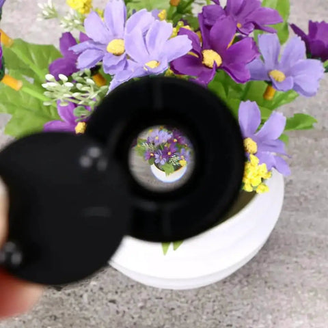 View through Solid Brass Door Peephole With 220 Degree View And Heavy Duty Rotating Privacy Cover For One And Three Eighths To Two