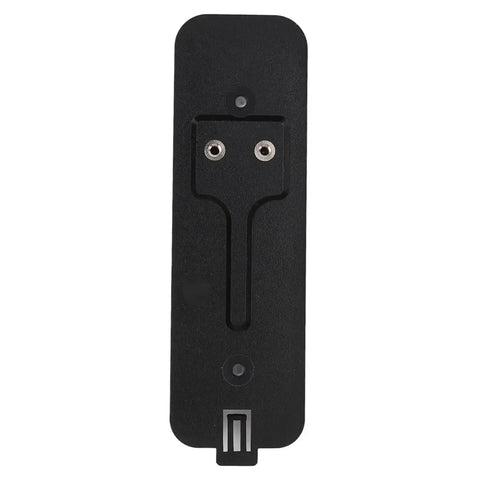 Sturdy Black Back Plate Mount Accessory For Video Doorbell Quick Install And Easy Repair, durable plastic backplate front view