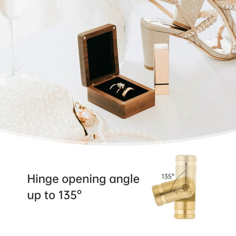 Hidden Brass Barrel Hinges 5 mm For DIY Jewelry Cabinets And Wooden Boxes, 135 Degree Concealed Small Hinges For Tiny Projects.