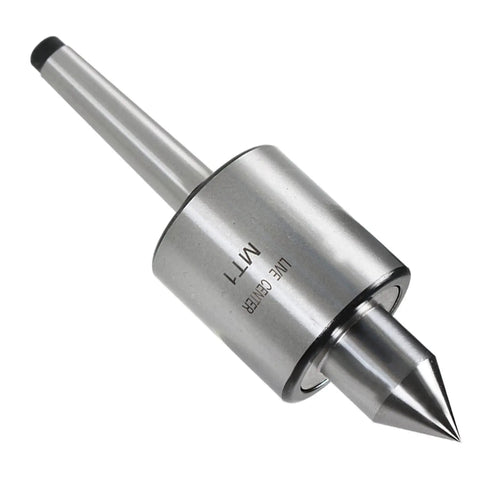 MT1 Medium Duty Live Center With 60 Degree Point And 0.0002 Inch Concentricity for lathe work, front view