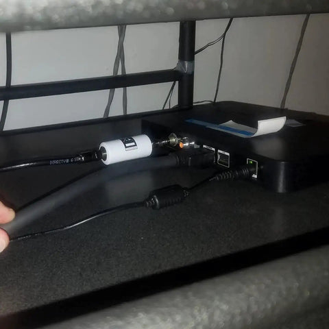 Installed Ground Loop Isolator 2 Pack for TV Cable and Antenna Hum Buzz Noise Eliminator Isolation Transformer 75 Ohm Coax