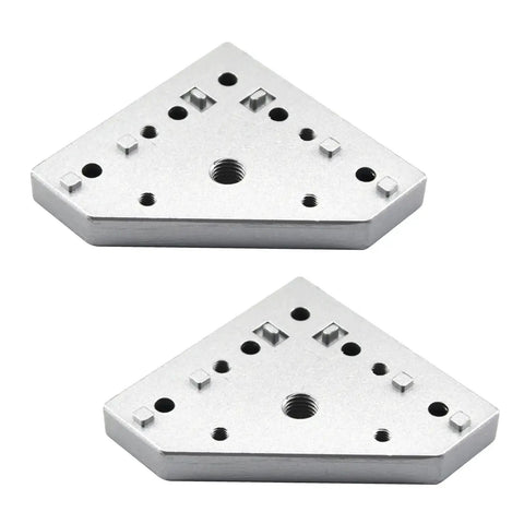 3030 Series Aluminum M12 L Shape Corner Bracket Joint Plate For Extrusion Connectors, heavy duty 90x90mm, 15mm thick, set of 2 pieces