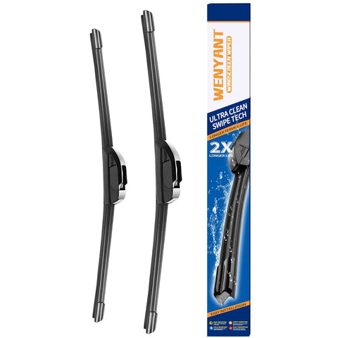 Replacement Front Windshield Wiper Blades 26 Inch And 18 Inch For Toyota Highlander 2020 2021 2022 J Hook U Hook 2 Pack shown in packaging.