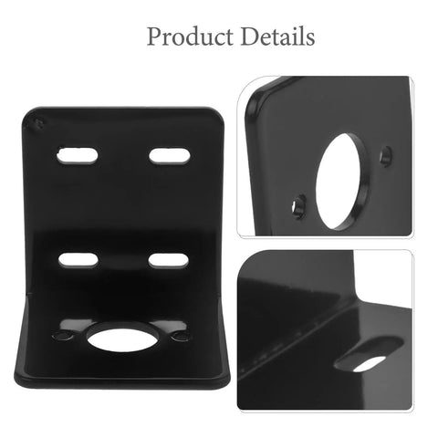 Heavy Duty L Shape Motor Mount Bracket For 775 Motors With Solid Iron Construction and adjustable mounting holes details