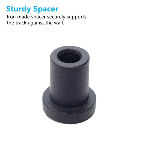 Iron spacer for Rustic Black Double Track U Shape Bypass Sliding Barn Door Hardware Kit For Two Doors With 4ft Flat Track