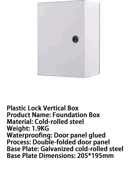 Vertical Round Lock Power Distribution Box With Customizable Electric Meter Panel And Monitor Control Enclosure made of cold-rolled steel