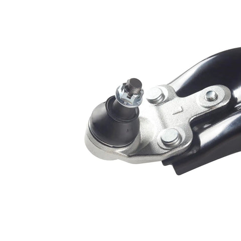 Close-up of front left and right lower control arm with ball joint assembly for Toyota Sienna 2011-2020, OE grade build.